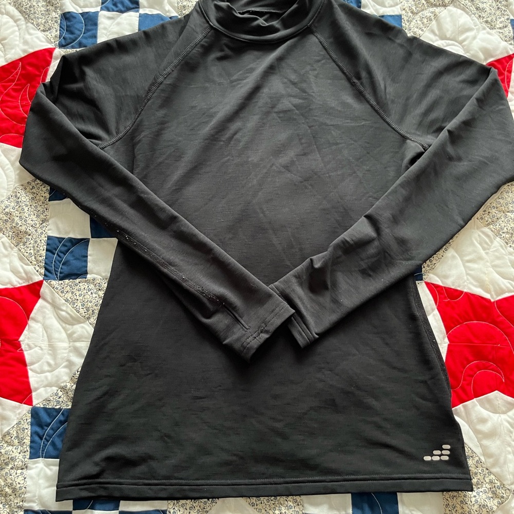 Black Long Sleeve Athletic Top